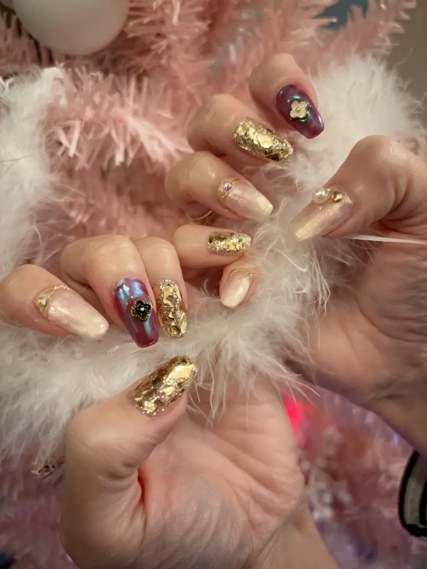 ネイル 持ち込み ハンドネイル フットネイル komohana salon🌺のネイルデザイン