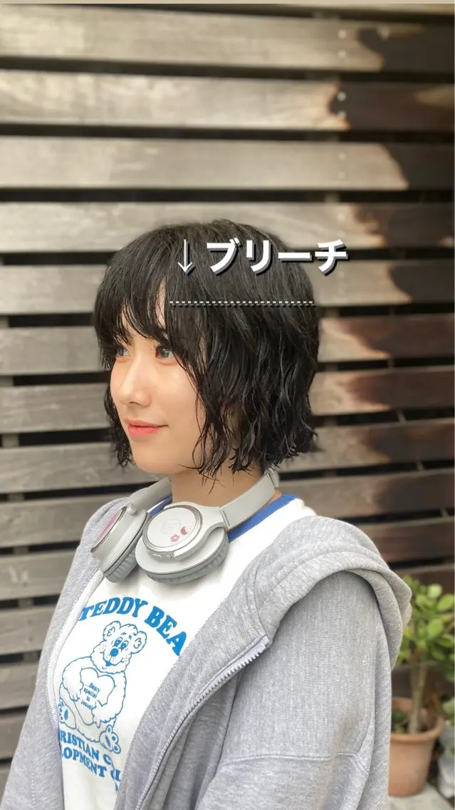 ショート パーマ パーマ/レイヤー エクステ/kokiのヘアスタイル