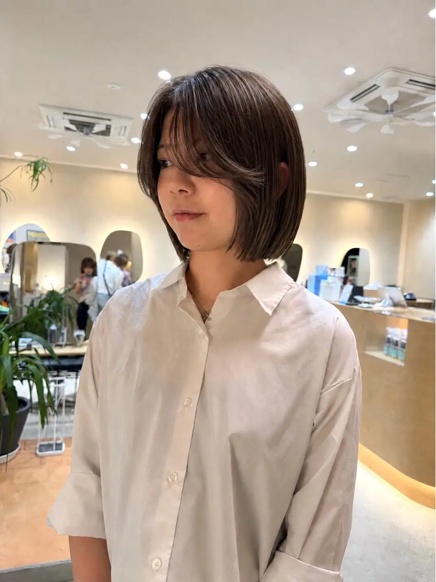 ミディアム カラー カット ヘアカラー 海外レイヤー/ ベージュ/YURIのその他イメージ