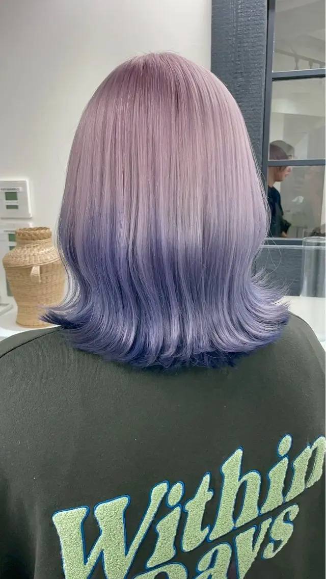 ミディアム カラー 八幡 空乃のヘアスタイル