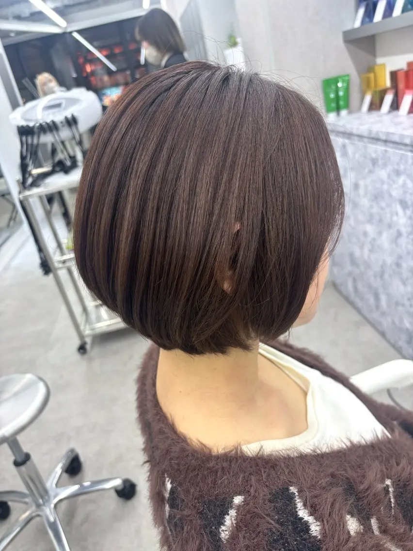 髪質改善カラーのみの写真
