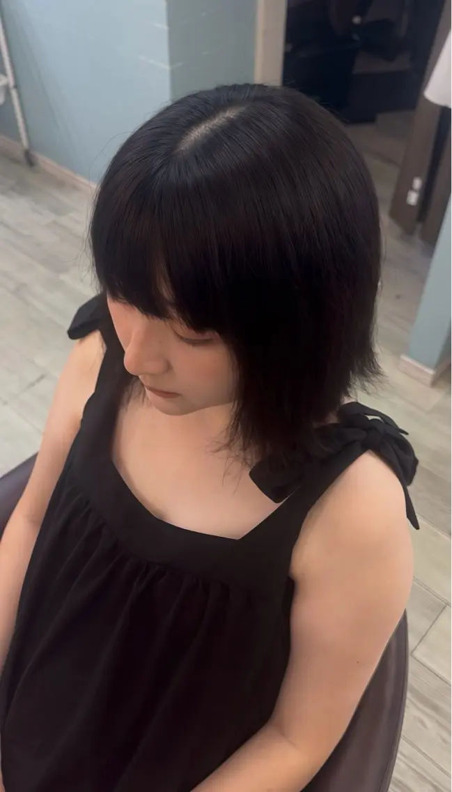 ミディアム 艶感/透明感カラー Jinのヘアスタイル