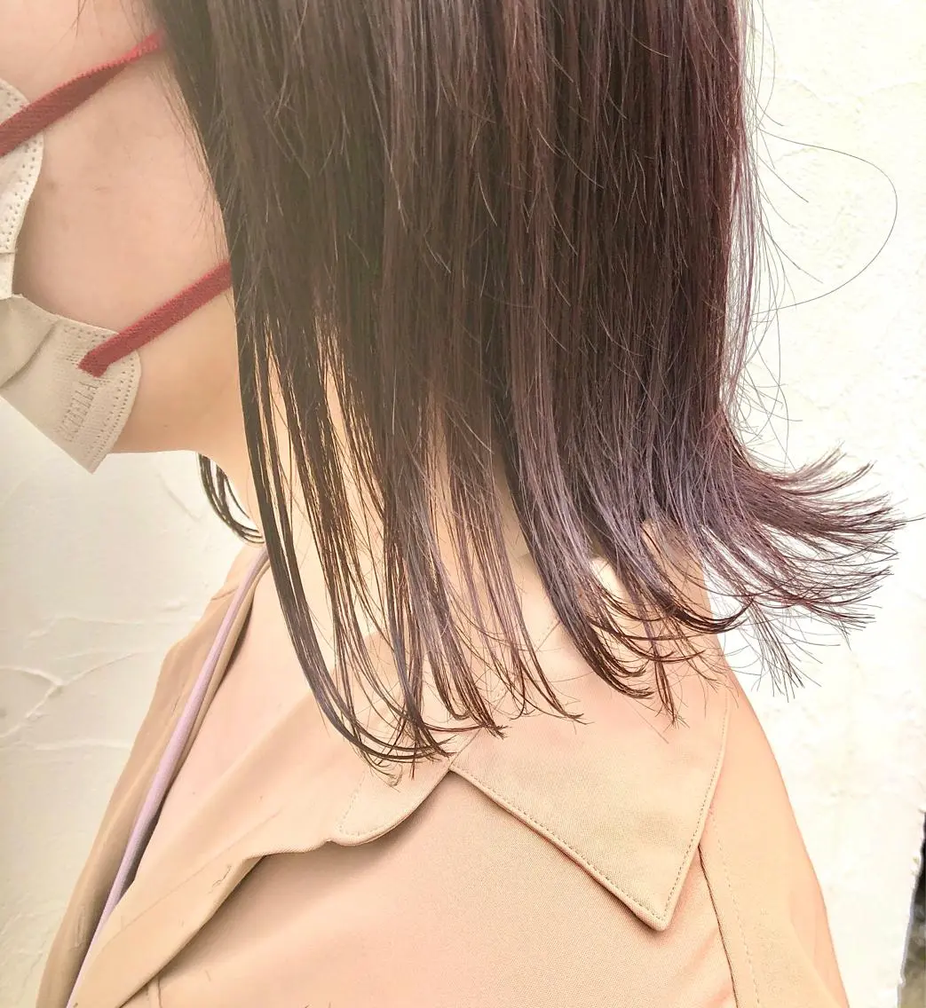 ミディアム カラー パーマ ヘアアレンジ ブラウンカラー カシス オレンジ オレンジブラウン カット ヘアカラー トリートメント ヘッドスパ 【ツヤ髪美容師】 ツダケイスケのヘアスタイル