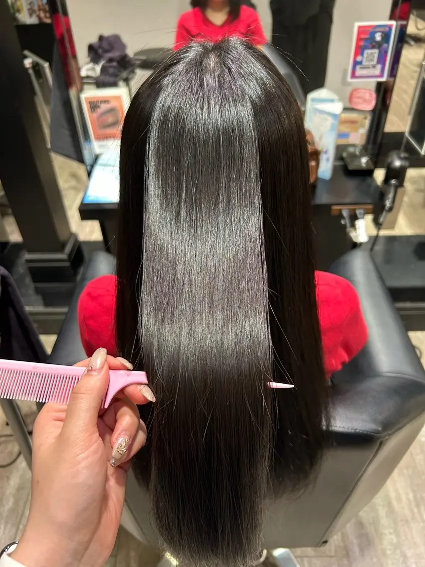 ロング 縮毛矯正 トリートメント カット 縮毛矯正 ishizuka toaのヘアスタイル
