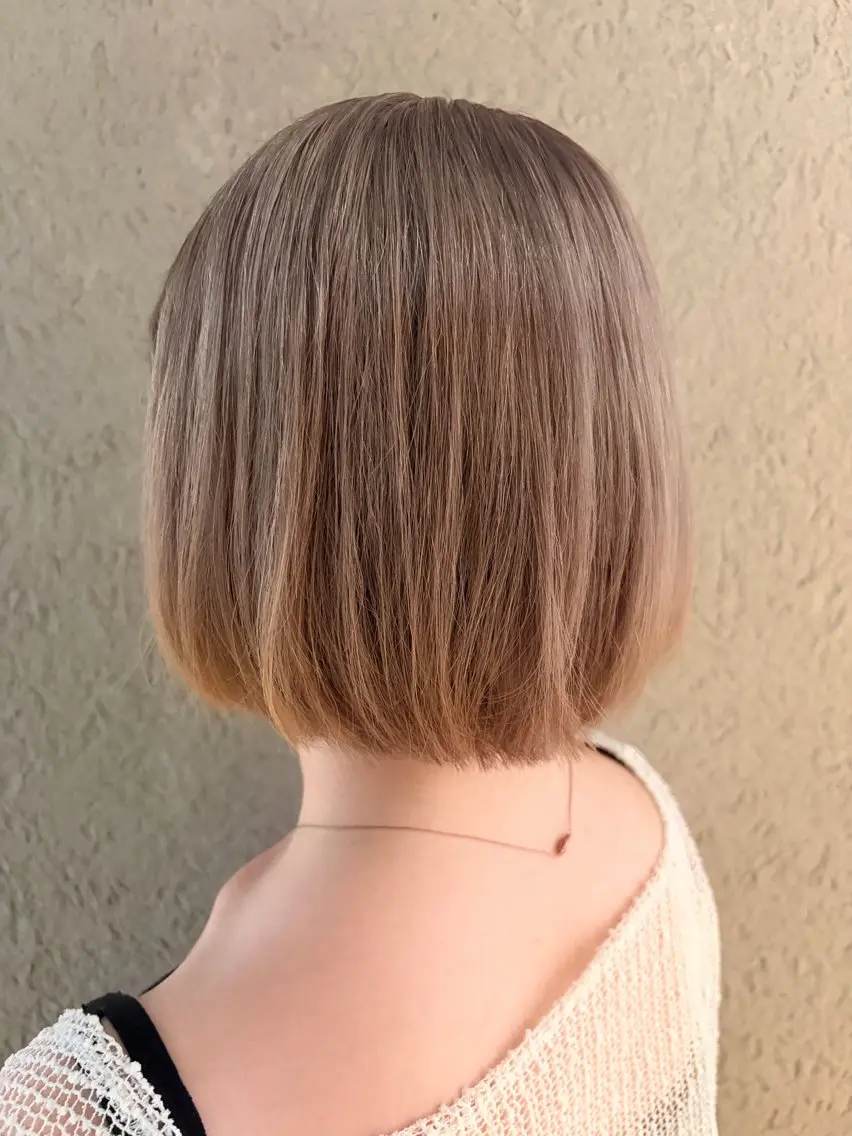ミディアム ヘアカラー トリートメント ヘッドスパ ヘアセット Heart box 仲嶺　瑠輝のヘアスタイル