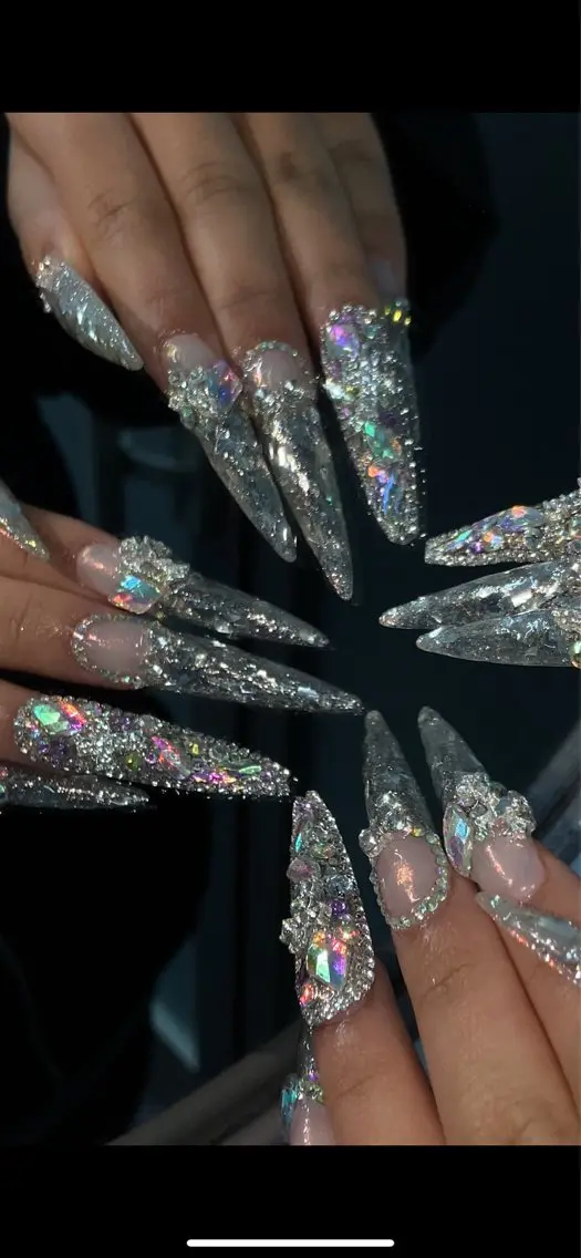ネイル 長さ出し ロングネイル ネイルチップ ハンドネイル 💎ラピスラズリ💎 RIONAのネイルデザイン