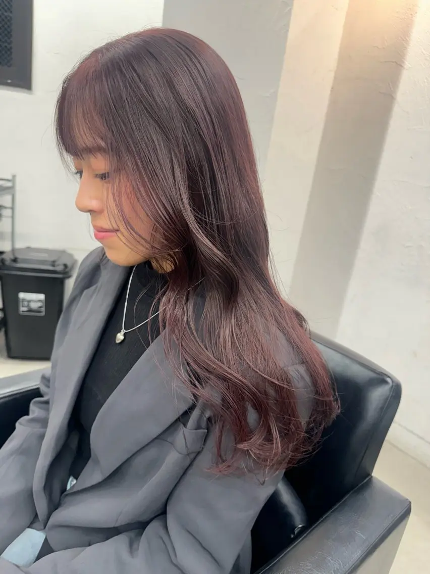ミディアム カラー ヘアカラー トリートメント Rico / bob/グレージュのヘアスタイル