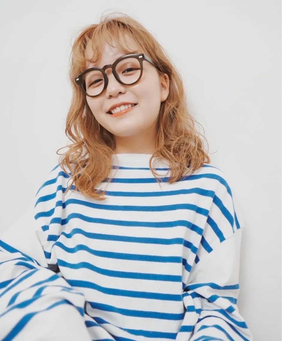 カラー オレンジ NAGONSTYLE 田村　莉生のヘアスタイル