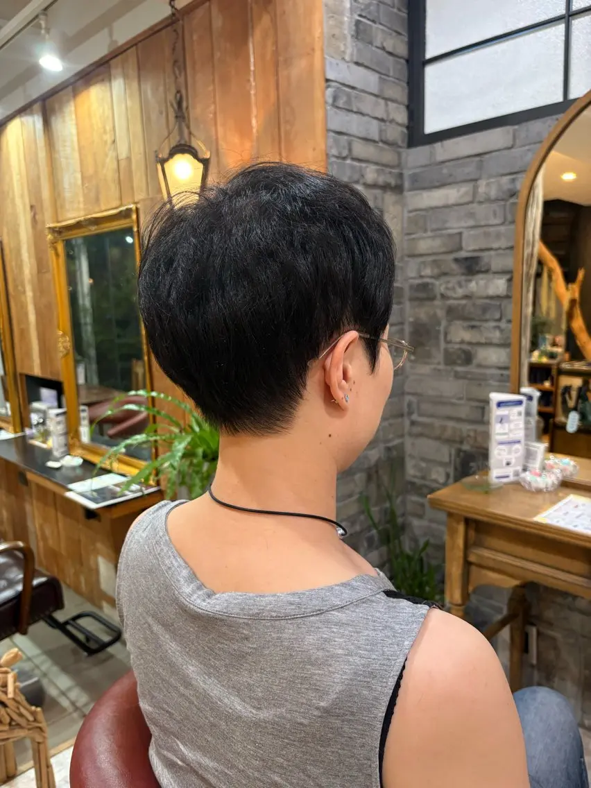 ショート ベリーショート ショートヘア カット 増田 ルナのヘアスタイル