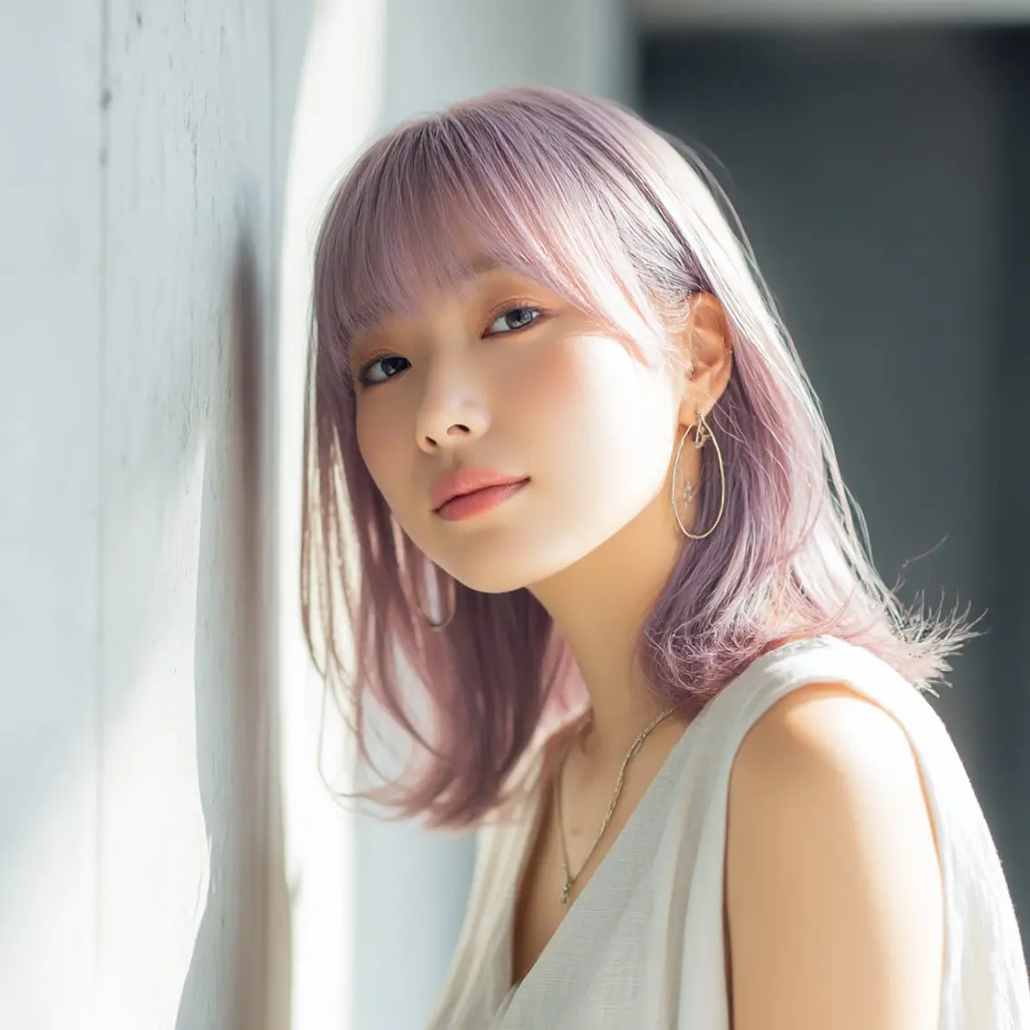 ミディアム 似合わせカット 新越谷HATTORI 似合わせカットカラーのヘアスタイル