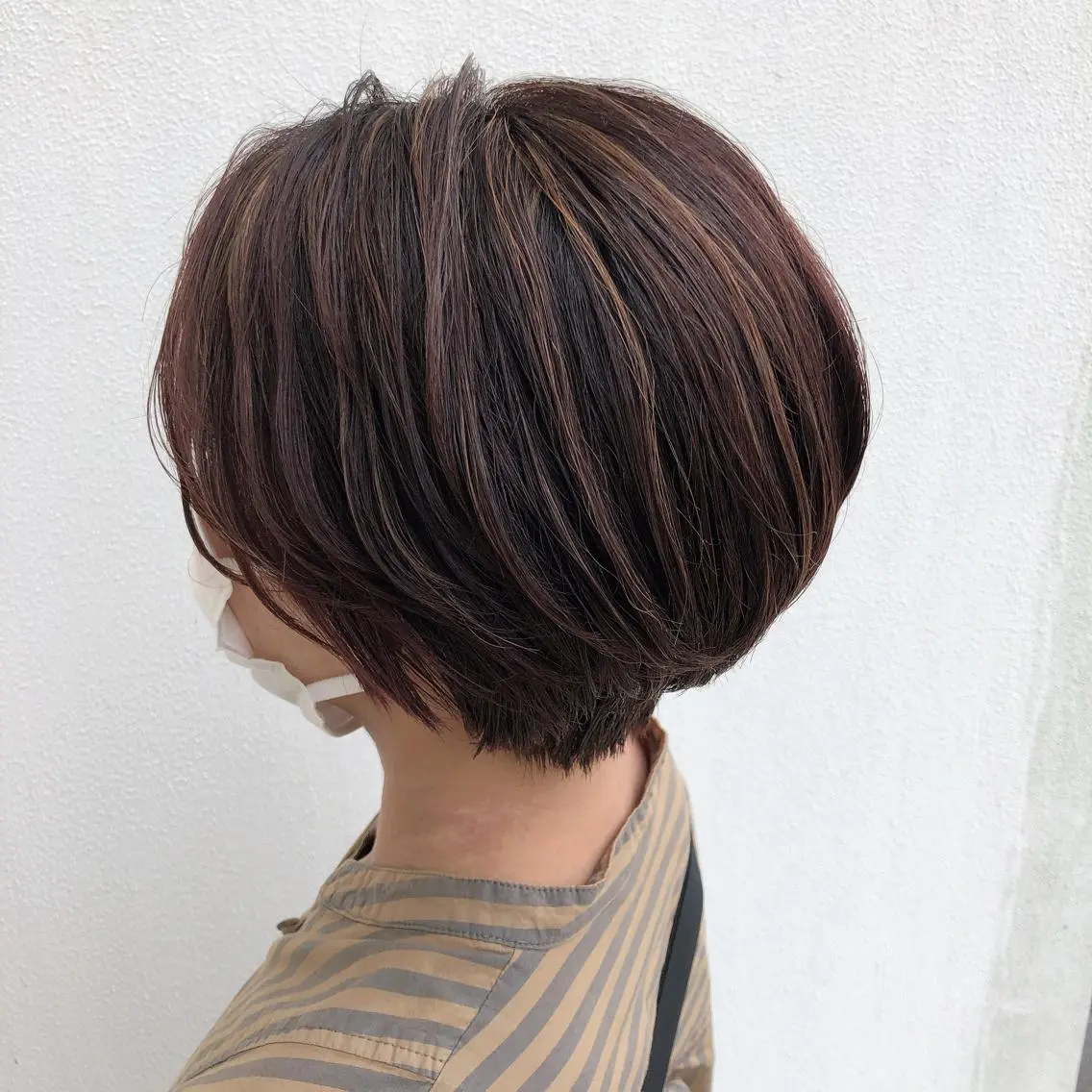 ショート カラー ハイライトカラー ハイライト ショートヘア ヤマモト マイのヘアスタイル