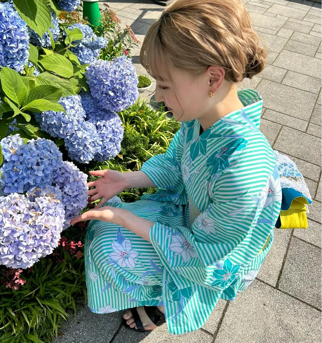 ヘアアレンジ 浴衣 イシイ シオリのヘアスタイル