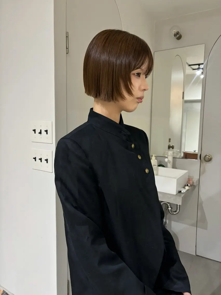 ショート ボブ 顔周りカット kanon レイヤー・ボブのヘアスタイル