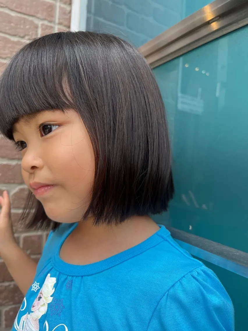 ミディアム キッズ 久木原 ゆりのヘアスタイル