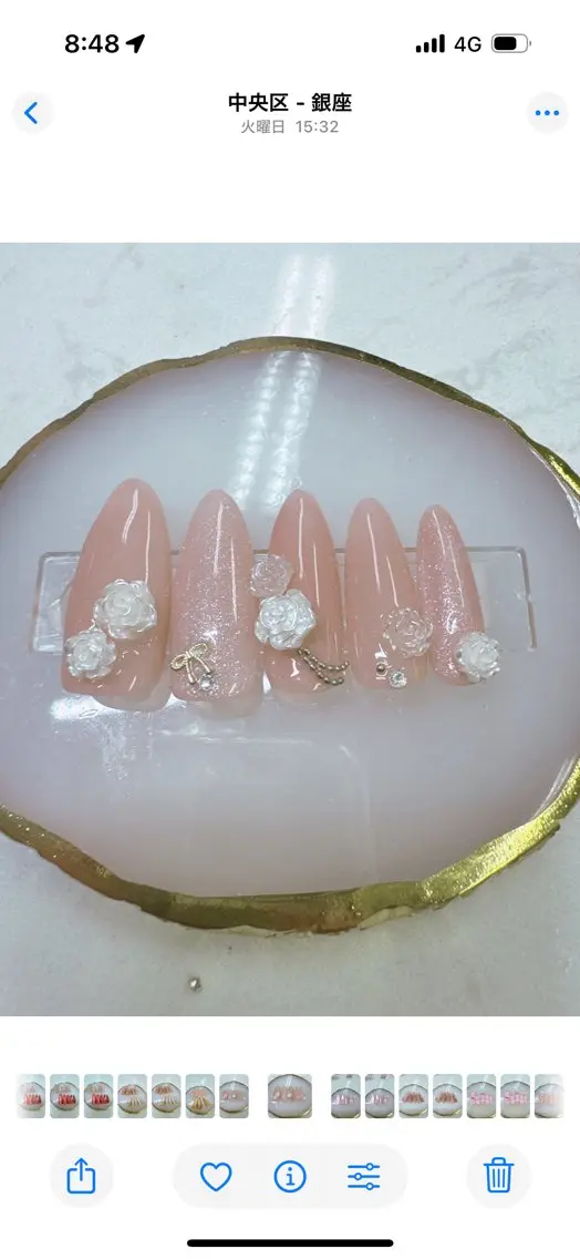 ネイル ボルドー ドット フットネイル フレンチネイル ジェルネイル ハンドネイル Queeens nailのネイルデザイン