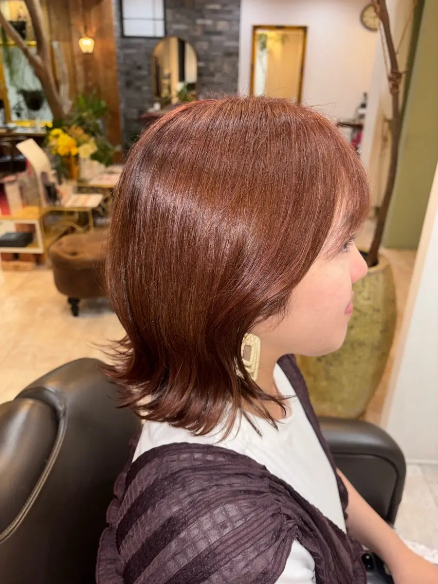 カラー ブラウンカラー ピンクカラー ヘアカラー karin 💖のヘアスタイル