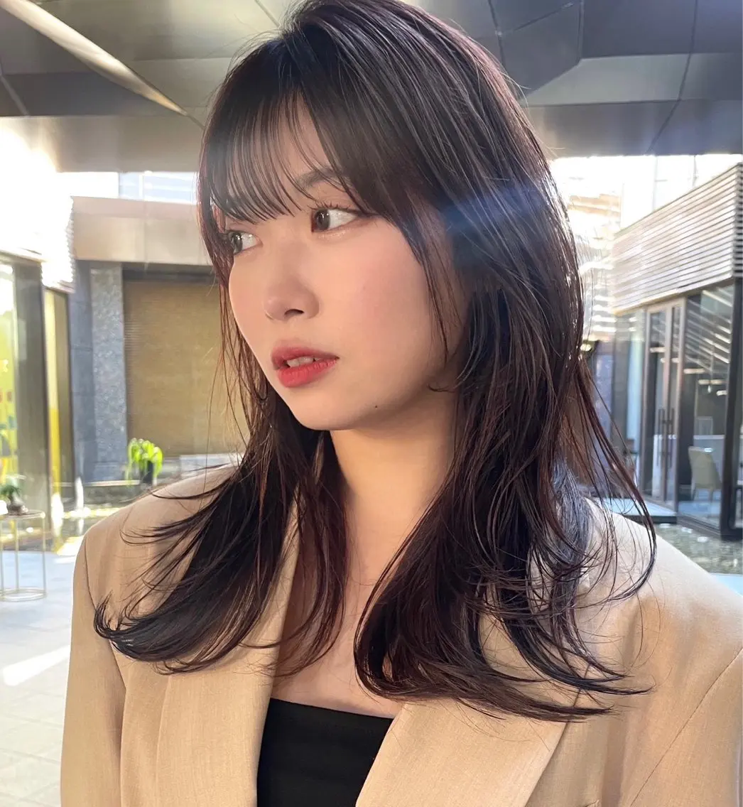 ロング カラー ヘアカラー トリートメント 🌷レイヤー・ボブ /tomomi🌷のヘアスタイル
