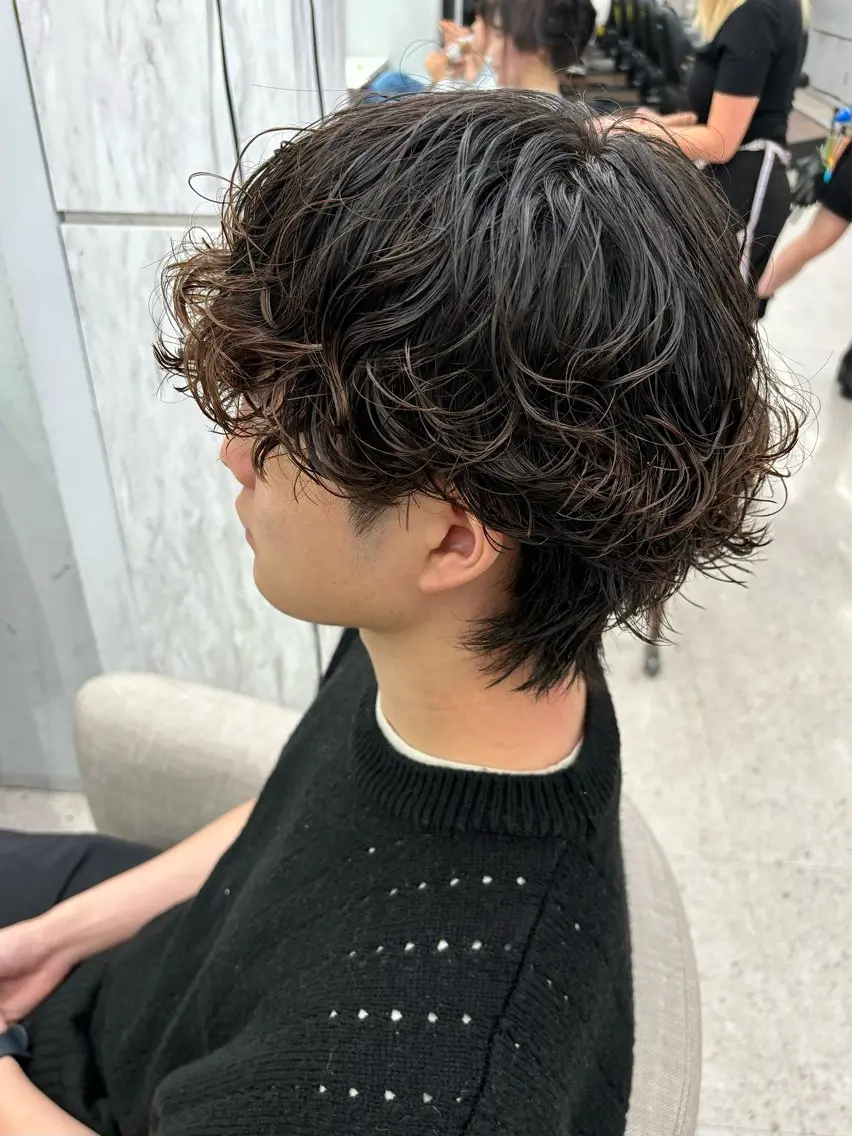 パーマ メンズ カット パーマ 🍐シャドウパーマ メンズ特化/守岡🍐のヘアスタイル