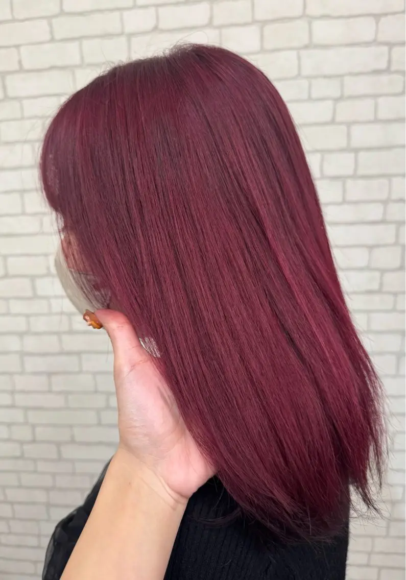 セミロング カラー ヘアカラー r i n k aのヘアスタイル