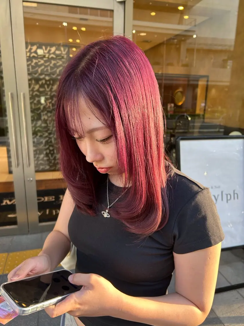 セミロング 一柳 瑞穂のヘアスタイル