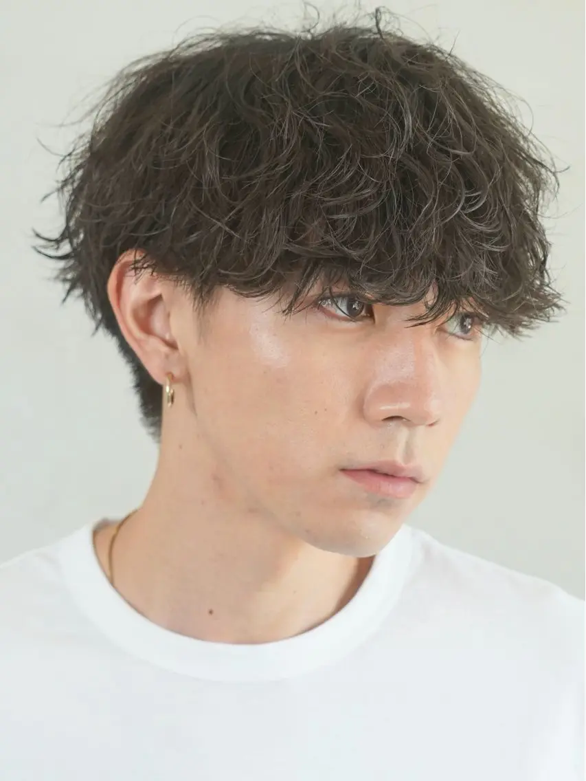 ショート パーマ メンズ カット パーマ fifth/メンズ/ シャドウパーマ/星七のヘアスタイル