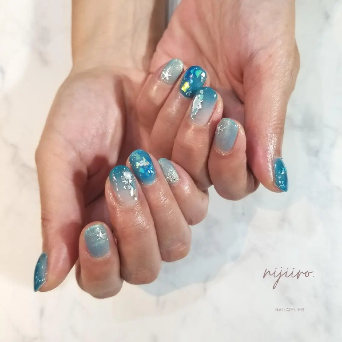 ネイル ハンドネイル nijiiro🌈 サトウのネイルデザイン