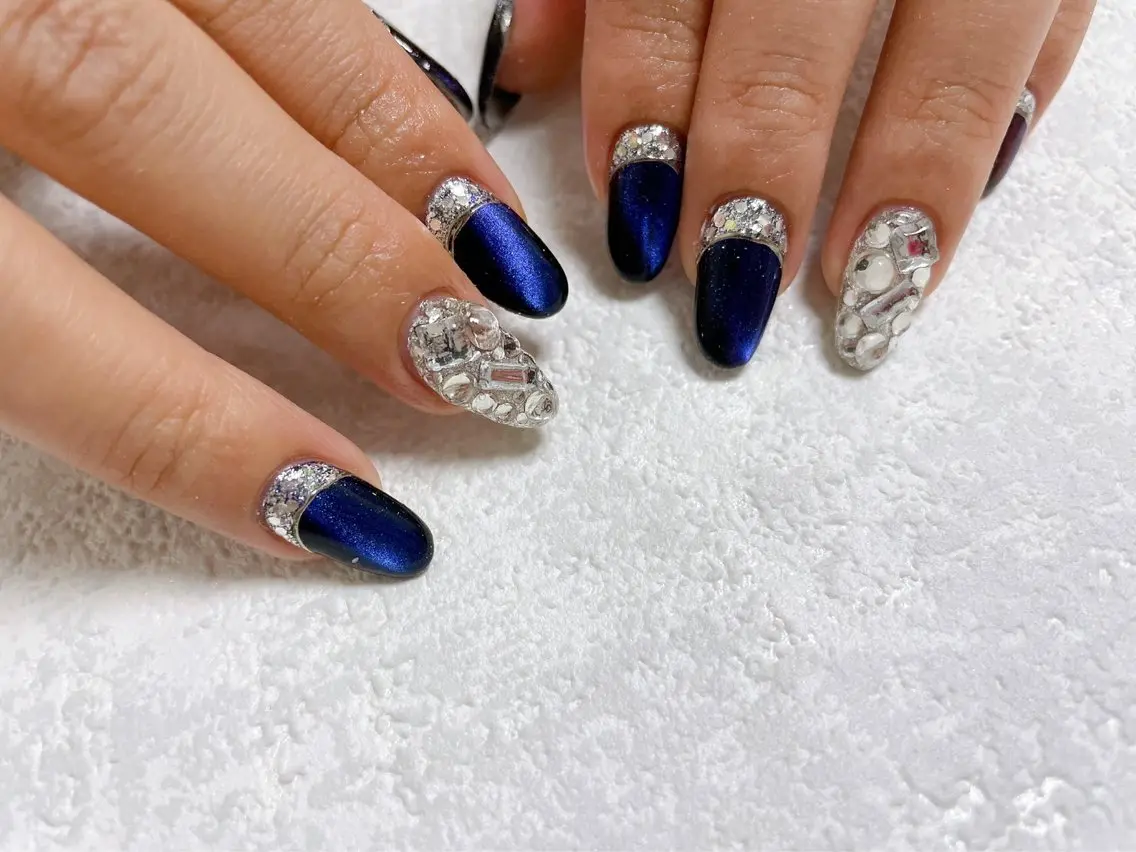 ネイル キラキラネイル ハンドネイル kiki nail &brow二子玉川のネイルデザイン