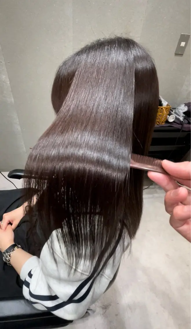 ロング カラー ロング トリートメント 髪質改善ヘアケア 艶髪特化/上田のヘアスタイル