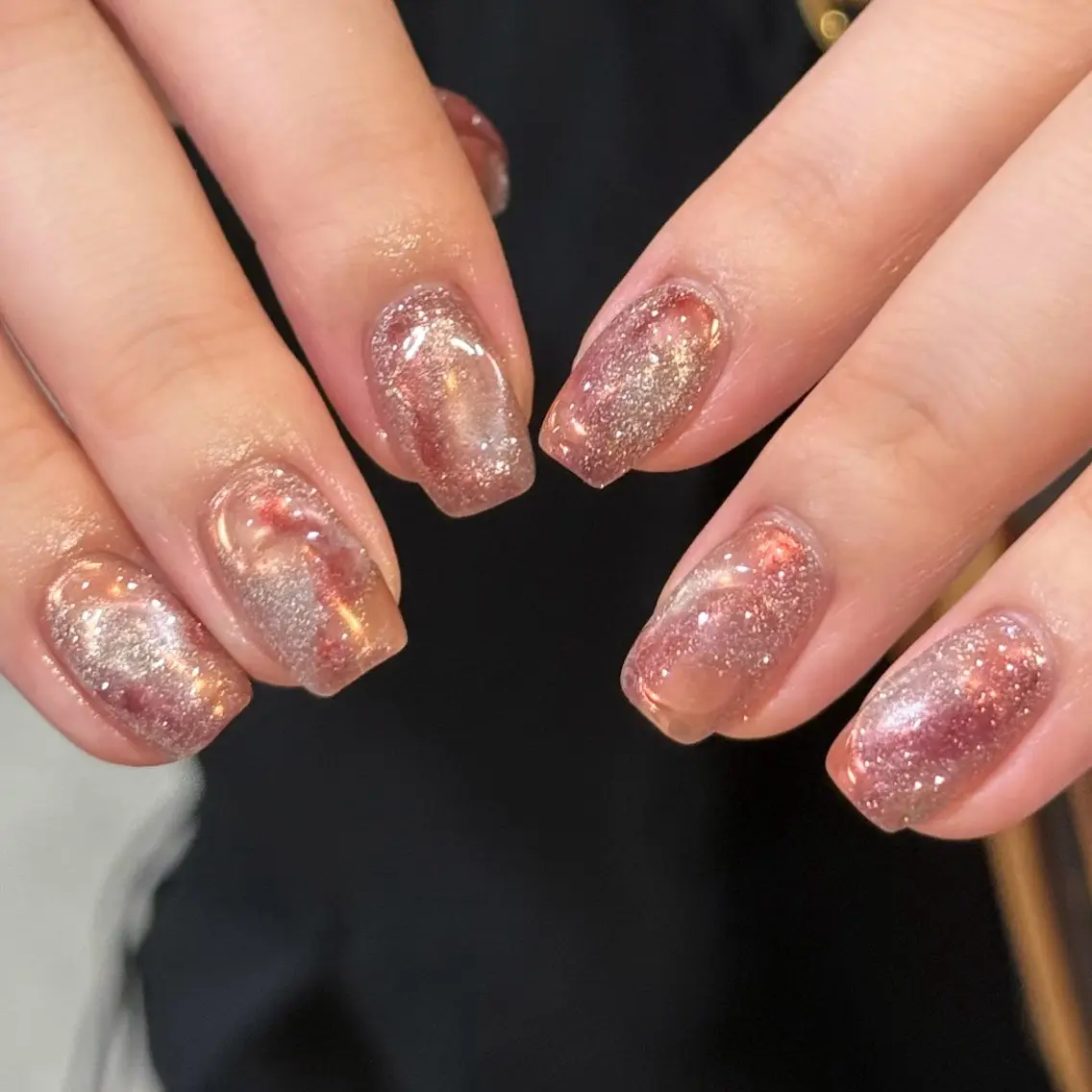 ネイル ジェルネイル キラキラネイル マグネットネイル ニュアンスネイル オフィスネイル SAORI🎀 マグネット特化サロンのネイルデザイン