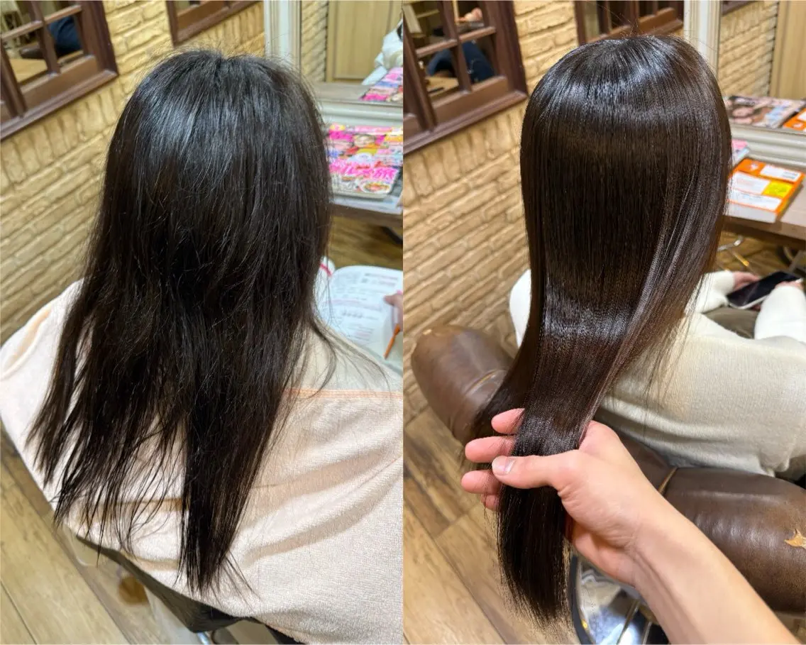 縮毛矯正 大河内滉生 /オリーブカラー🫒のヘアスタイル