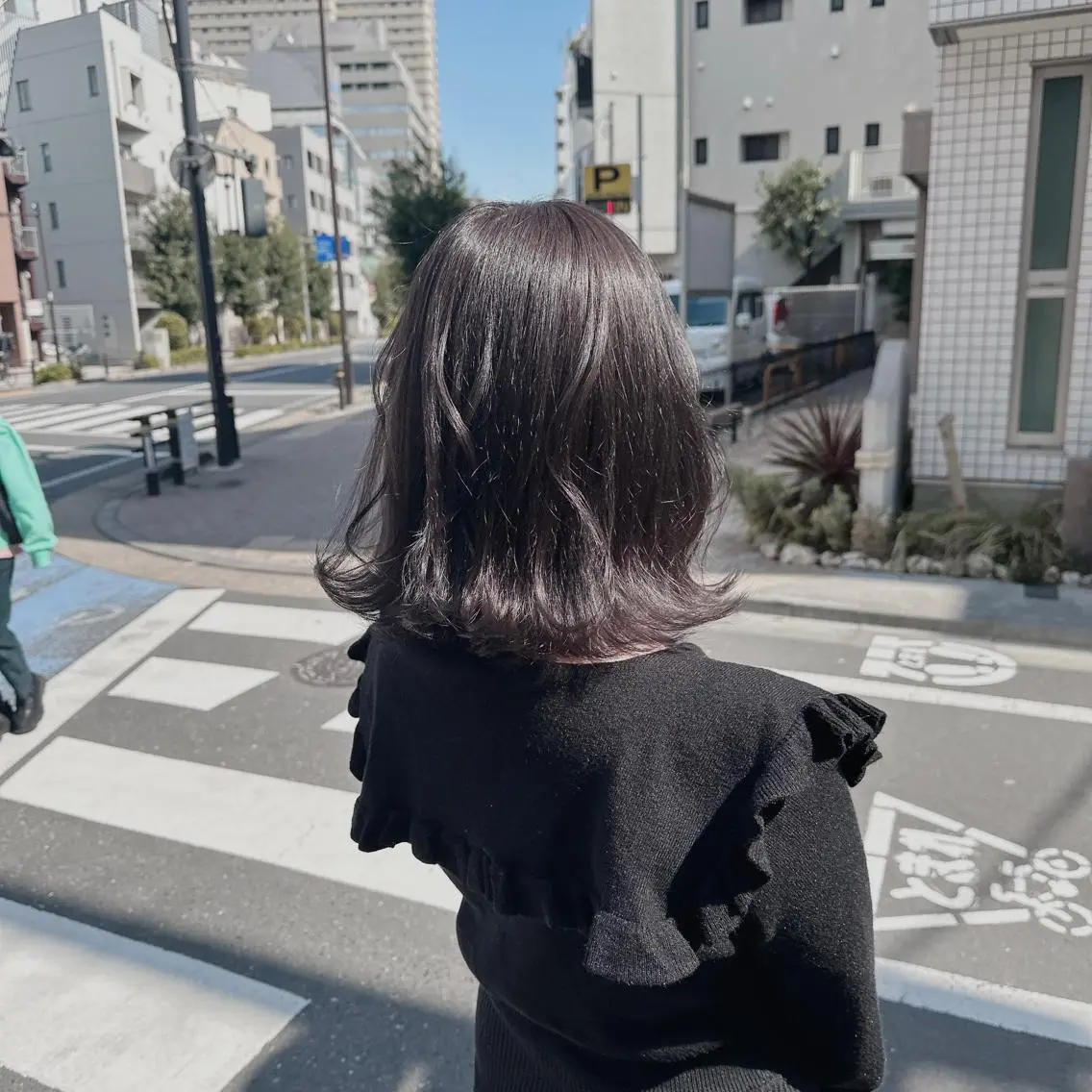 ミディアム カラー ヘアアレンジ ヘアカラー トリートメント ヘアセット ダブルカラー｜ なおき｜池袋美容師のヘアスタイル