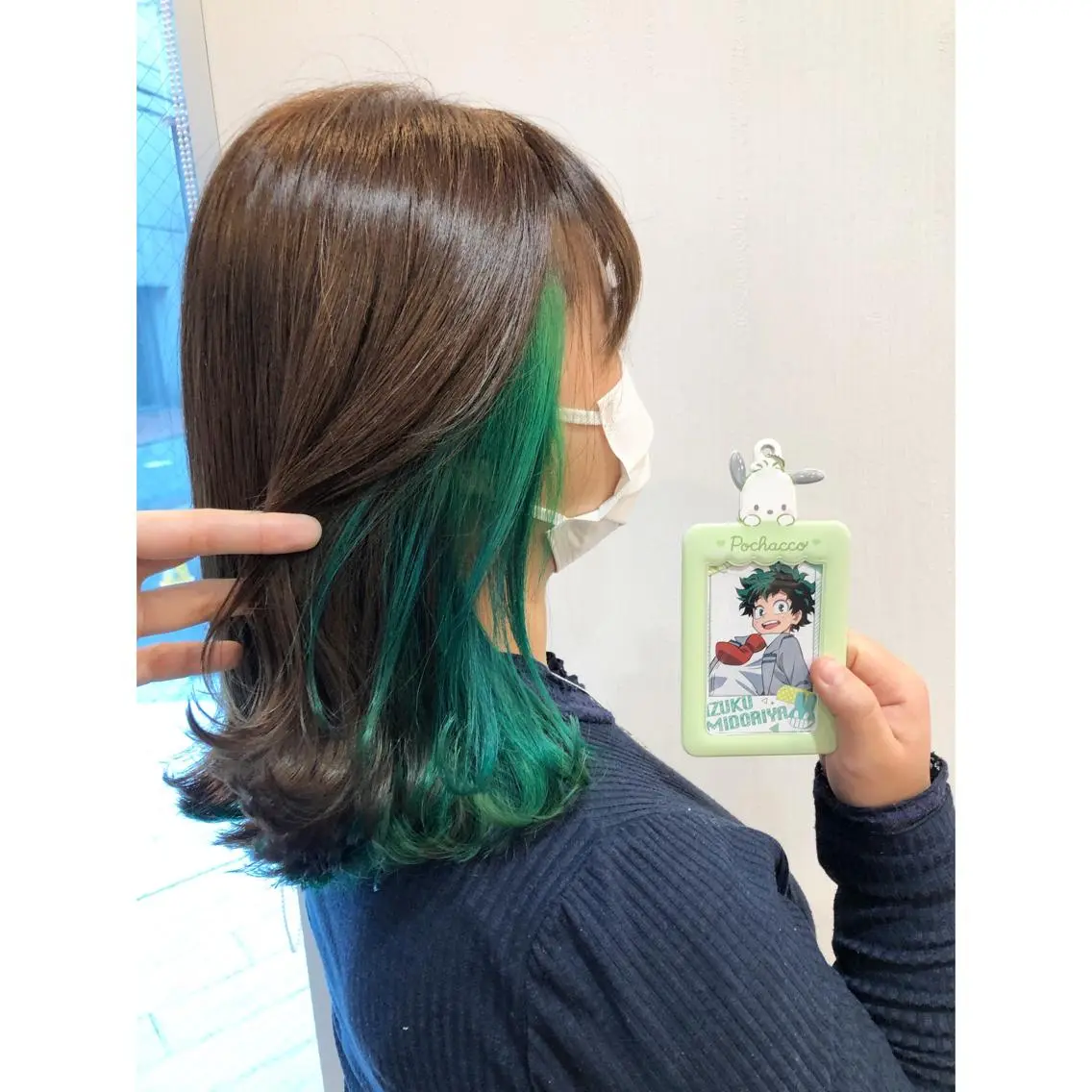 ミディアム カラー インナーカラー 推しカラー✨ オタク美容師ユウカのヘアスタイル