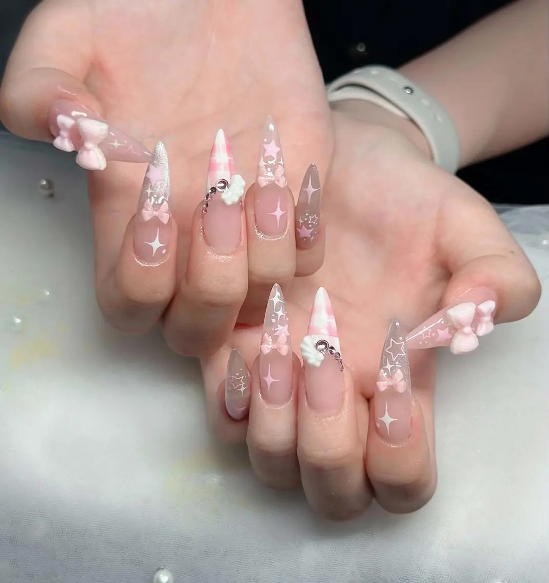 ネイル フレンチネイル ジェルネイル ハロウィン 韓国ネイル マグネットネイル ハンドネイル H.baby Nail Salonのネイルデザイン