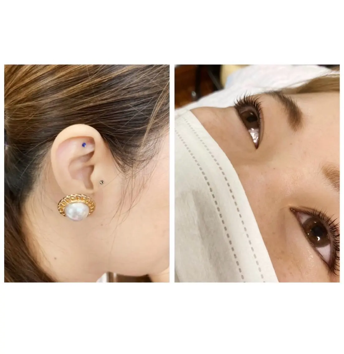 まつ毛パーマ➕耳ツボの写真