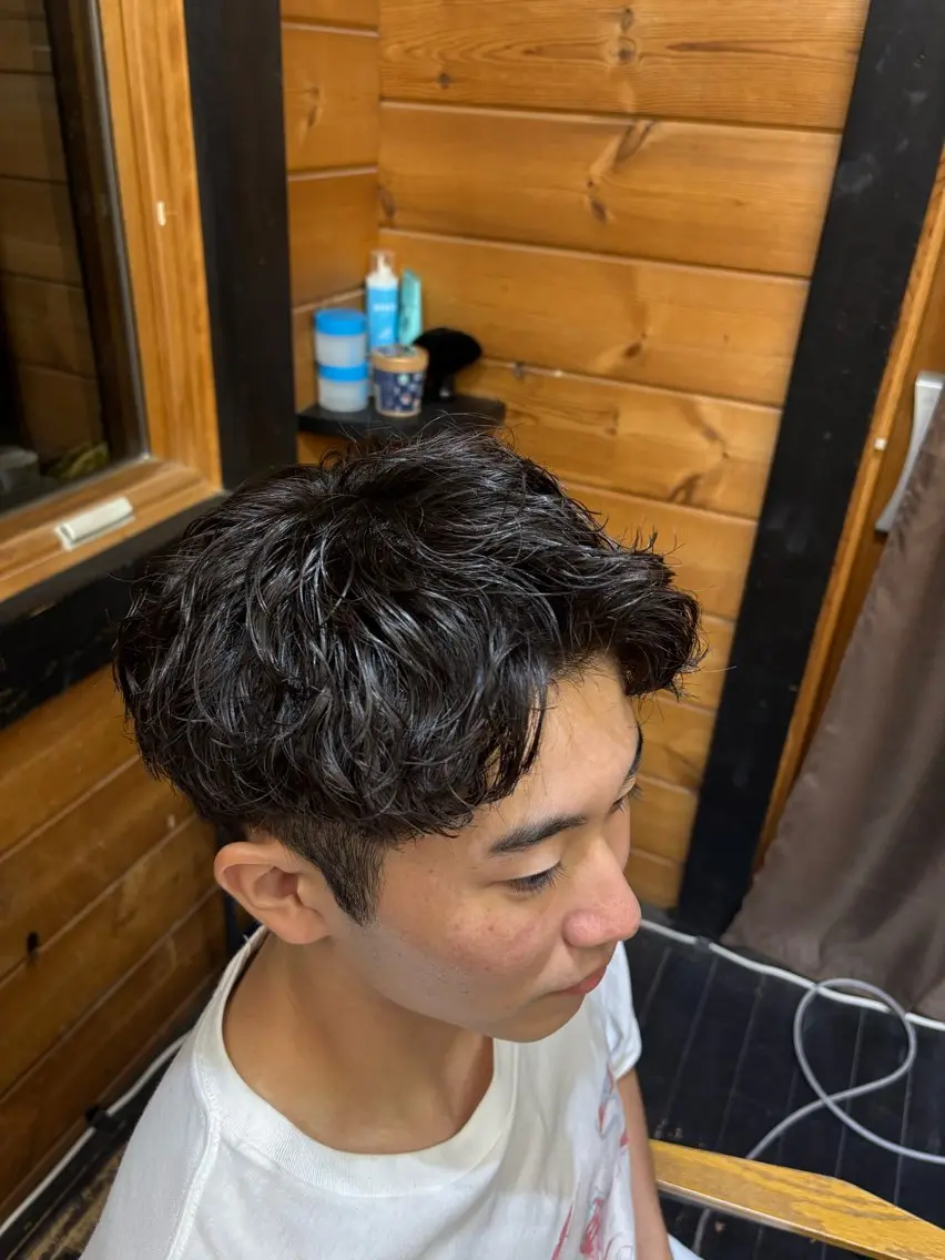 ショート パーマ メンズ メンズパーマ スパイキーショート ショートヘア カット パーマ 【メンズ専門‼️】 中林良嘉のヘアスタイル