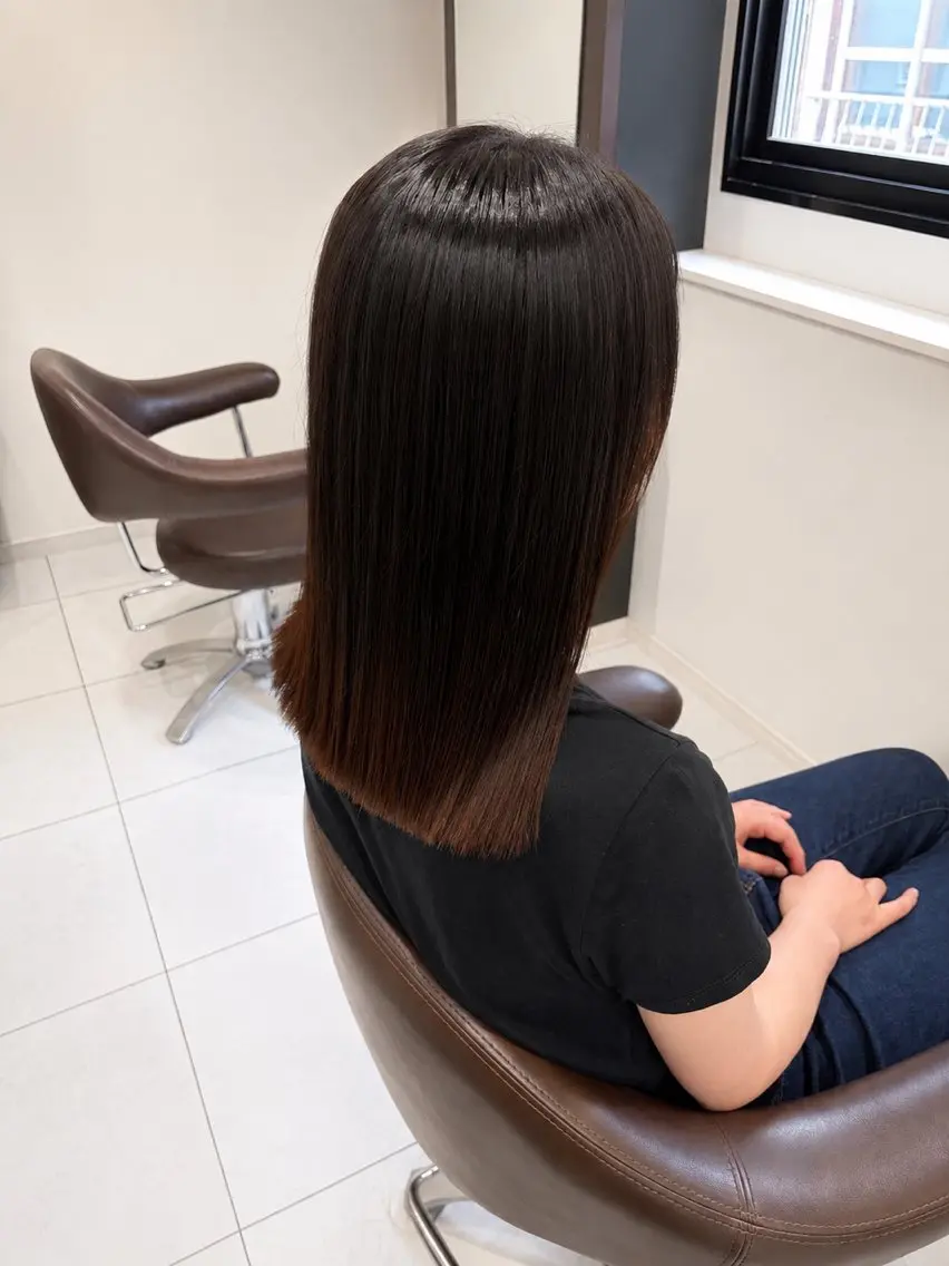 ミディアム カット トリートメント 菊地 秀斗のヘアスタイル