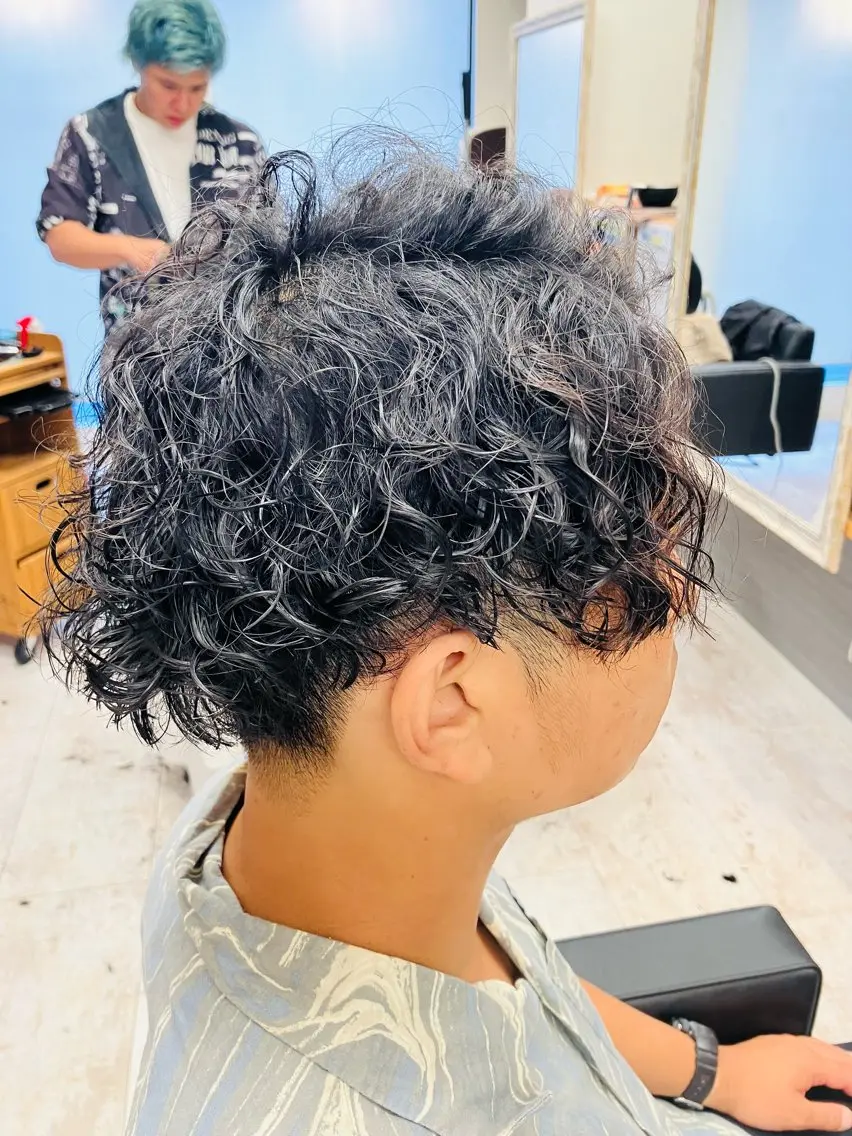 パーマ メンズ カット パーマ メンズ特化/パーマ/ フェードWATARUのヘアスタイル