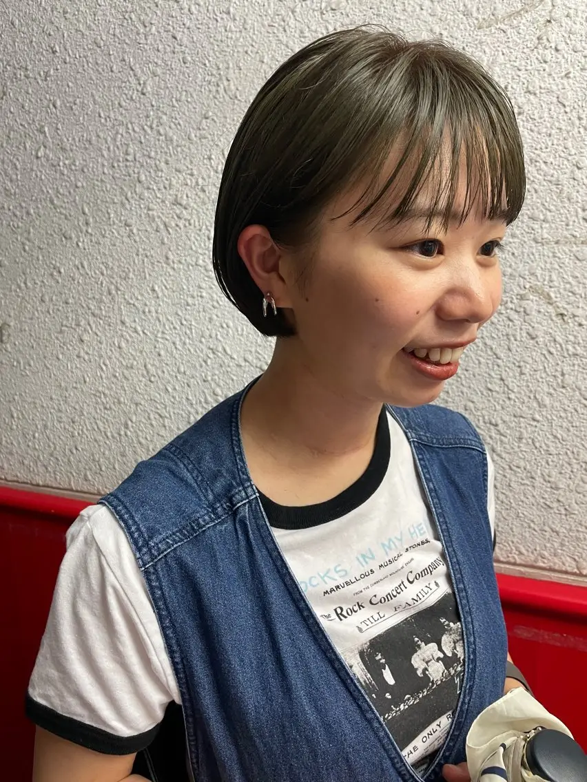 ショート カラー カット ヘアカラー トリートメント ayane⭐️ボブ・ ショート・パーマのヘアスタイル