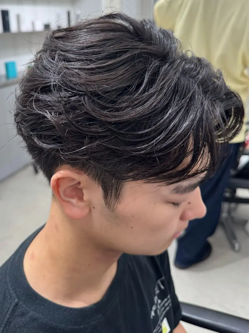 ショート パーマ メンズ カット パーマ 名古屋メンズパーマ /松井生のヘアスタイル