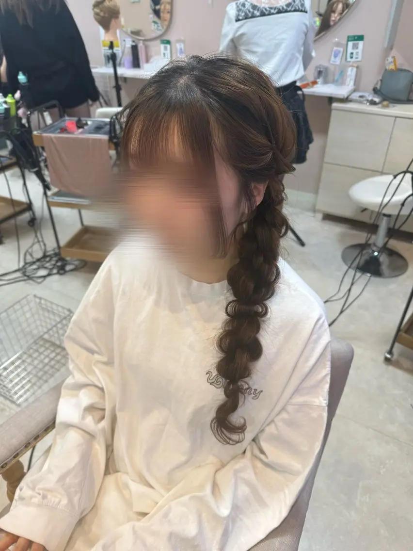 ロング pupe もえのヘアスタイル