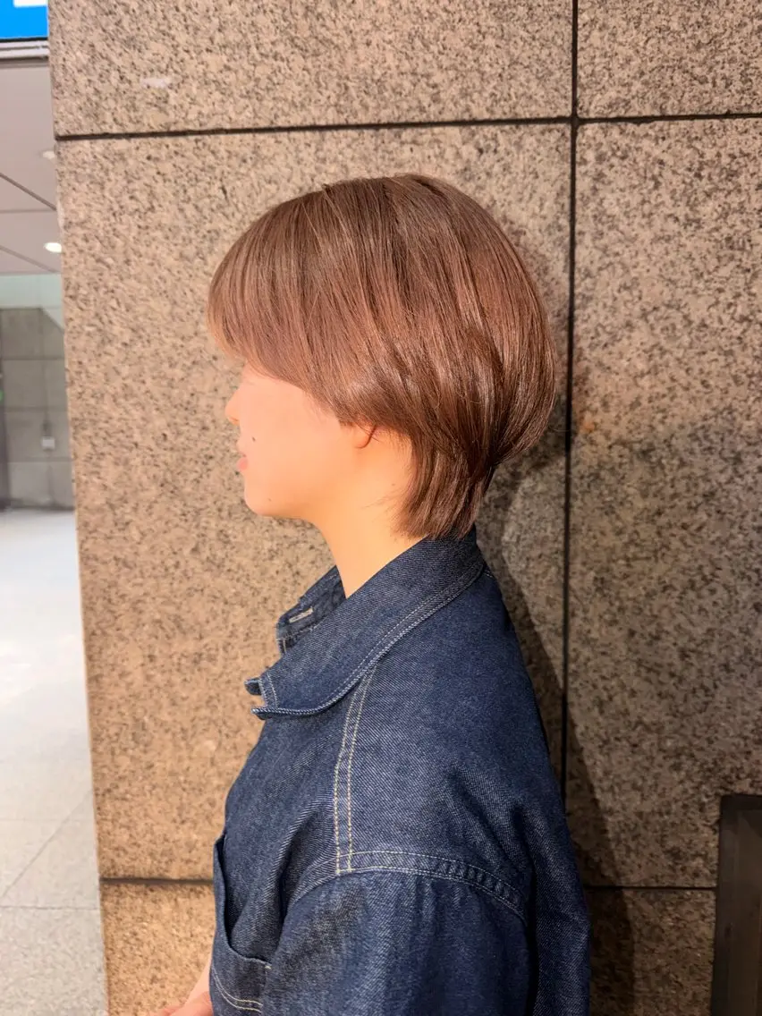 ショート カット ヘアカラー トリートメント タツキ/レイヤー/ パーマ/艶カラーのヘアスタイル