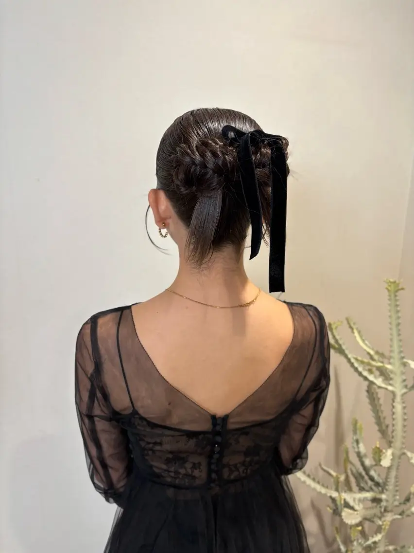 ヘアアレンジ 成人式 卒業式のヘアスタイル ヘアセット サソウ ユリエ🥥のヘアスタイル