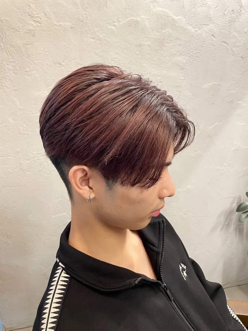 カラー メンズ ピンクカラー メンズパーマ👑 Takashiのヘアスタイル