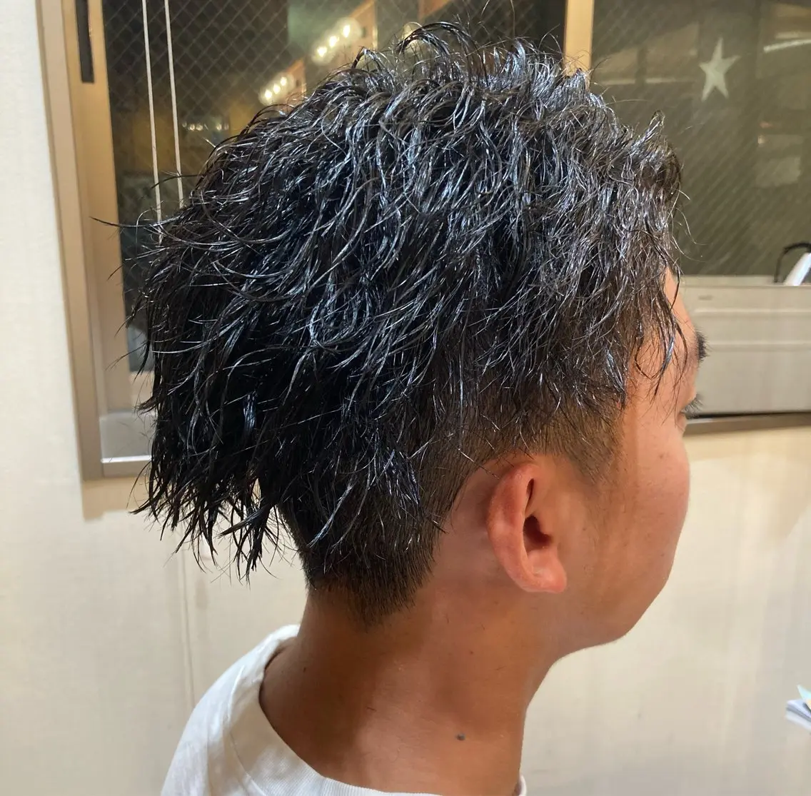 ミディアム カット パーマ トリートメント 菊地 優斗のヘアスタイル