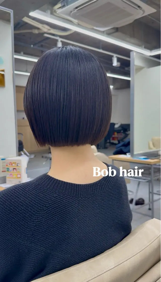 ミディアム ボブ 浅見 茉美のヘアスタイル