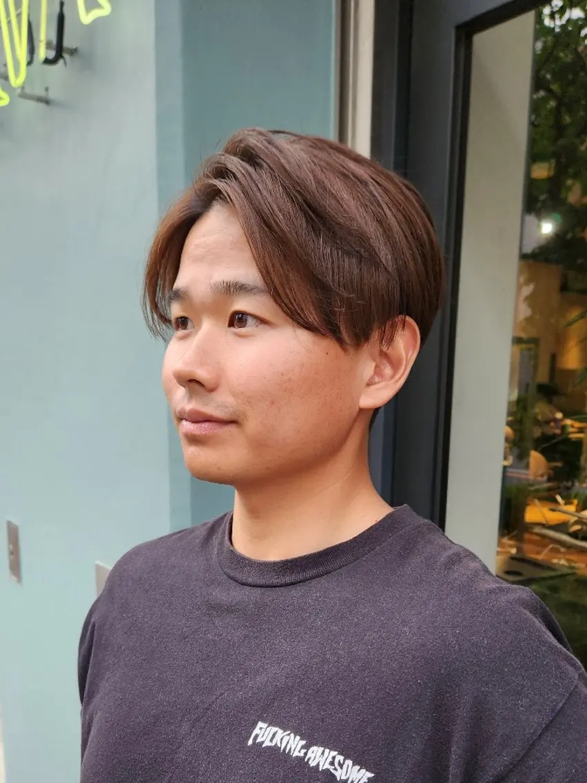 ショート カラー メンズ ハヤシ マユ ✂ 府中美容室のヘアスタイル