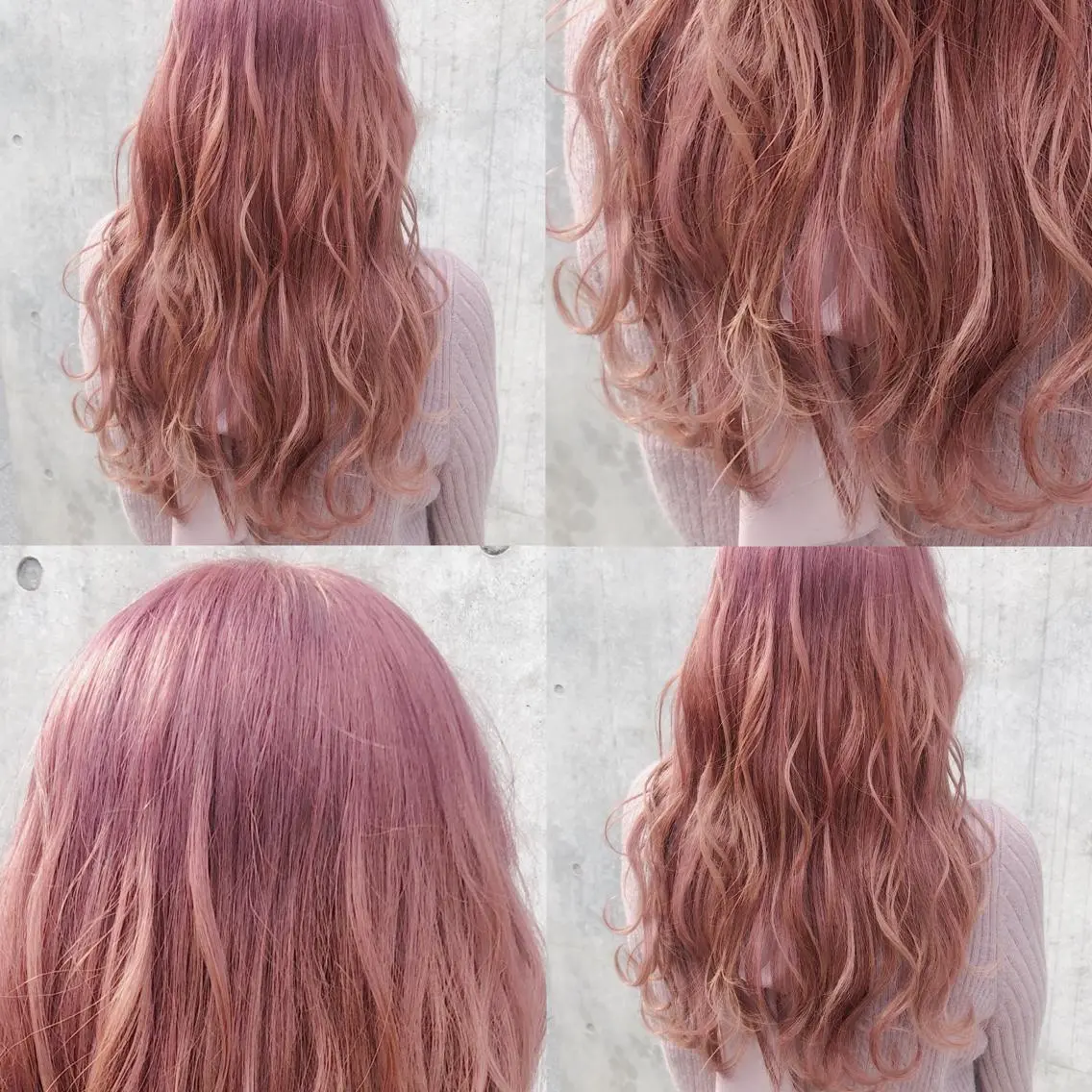 ロング カラー ヘアアレンジ メンズ キッズ ヘアカラー トリートメント 💟Chloe原宿店 🩶ハイトーンのヘアスタイル