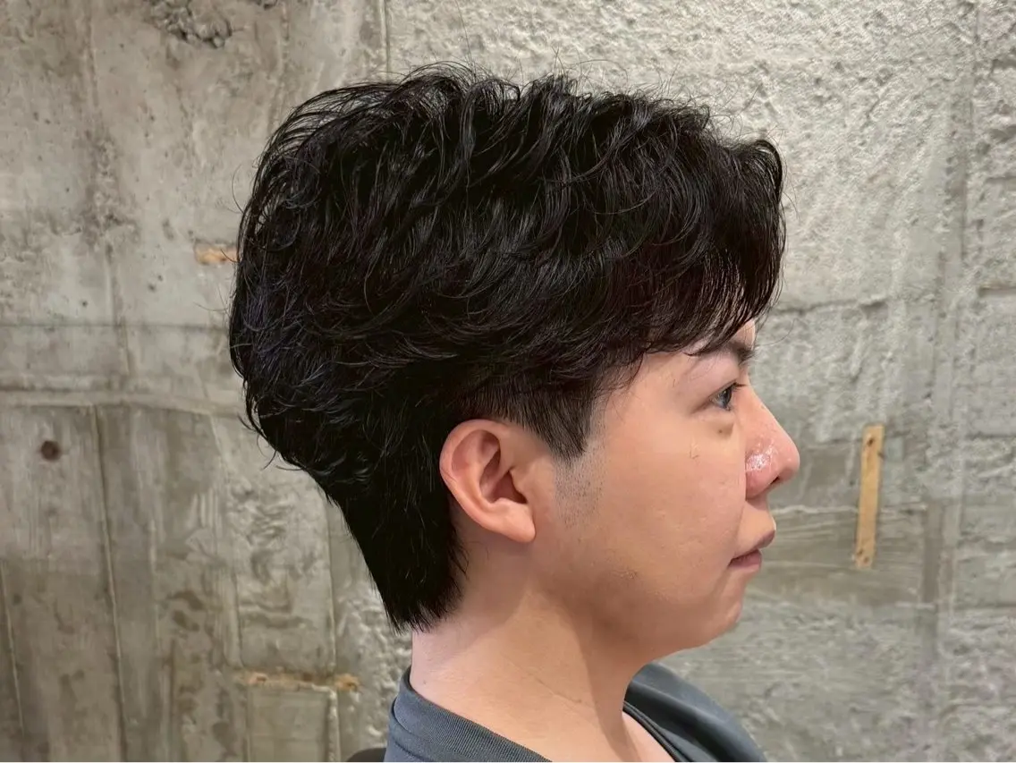 ショート パーマ メンズ 朝ラクパーマ 【SENA】のヘアスタイル