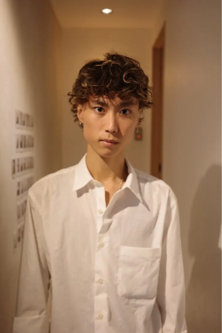 パーマ メンズ 🌀渋谷メンズヘア 🌀河野瑠太のヘアスタイル