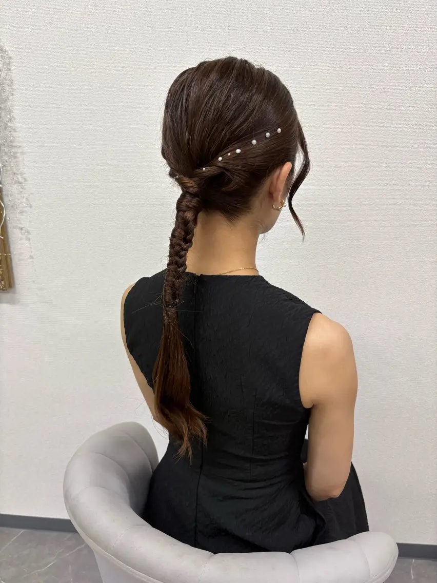 ヘアアレンジ 結婚式・ブライダル ヘアサロン ミカヅキのヘアスタイル